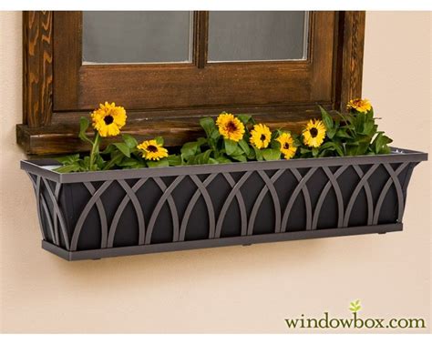 8 ft metal window boxes|window boxes for metal railings.